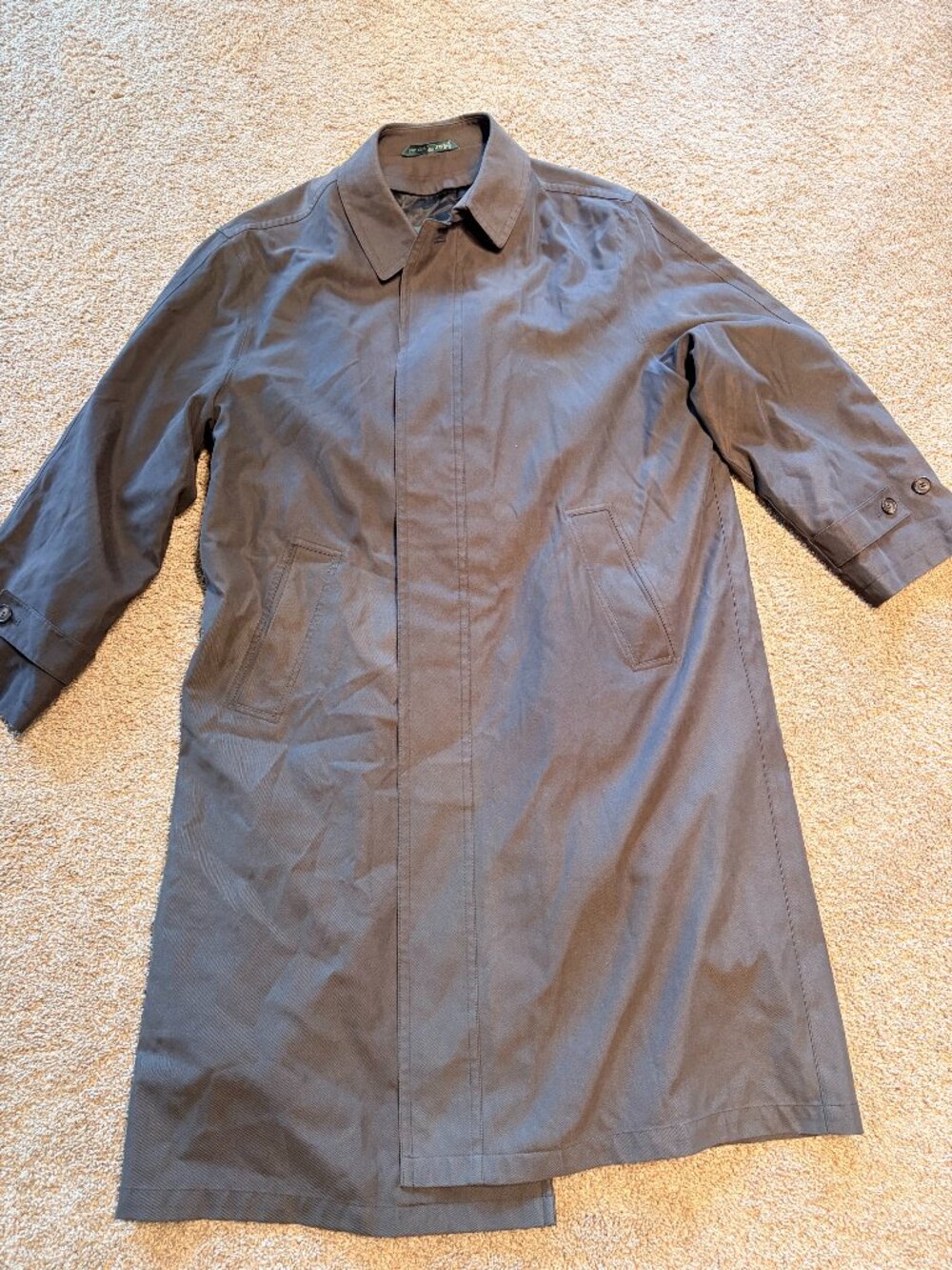 Ralph Lauren Men’s Classic Lined Trench Coat 44R Winter Jacket Waterproof
